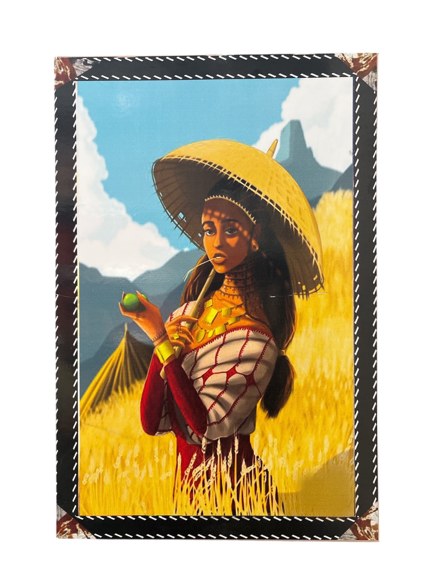 Traditional Wall Art – Ethnic Woman in Golden Fields