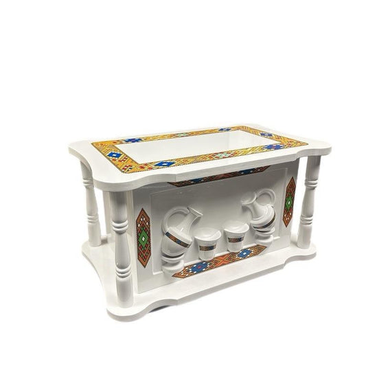 Eritrean/Ethiopian Traditional Ediyat Coffee Table Set