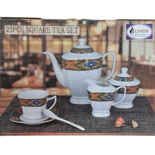 23PCS SQUARE TEA SET