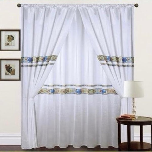 ZEMEN Ethiopian/Eritrean Traditional Luxury Jacquard Curtain
