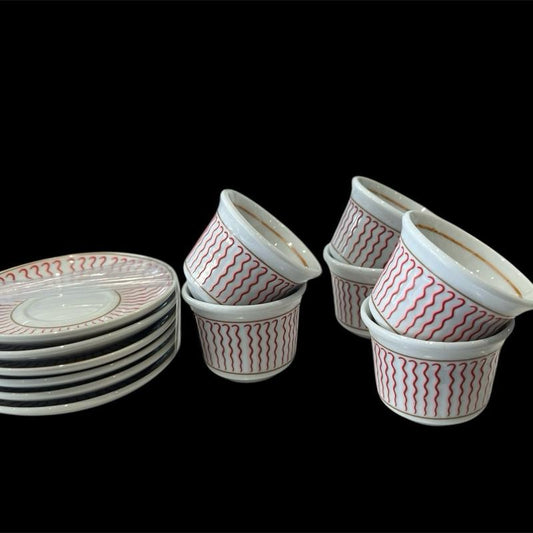 6pcs Coffee Cup and Saucer