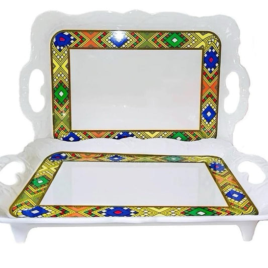 Platsic Coffee Serving Tray with Leg