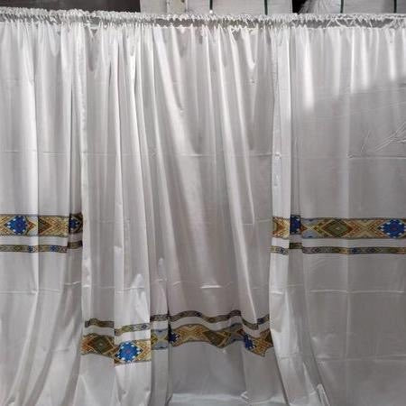 ZEMEN Ethiopian/Eritrean Traditional Luxury Jacquard Curtain