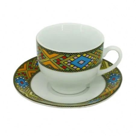 Coffee set- 23 Piece Traditional Coffee set with Jebena Coffee pot