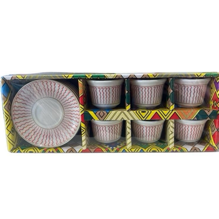6pcs Coffee Cup and Saucer