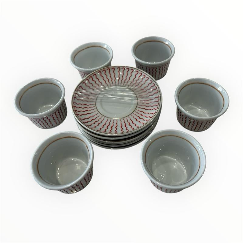6pcs Coffee Cup and Saucer