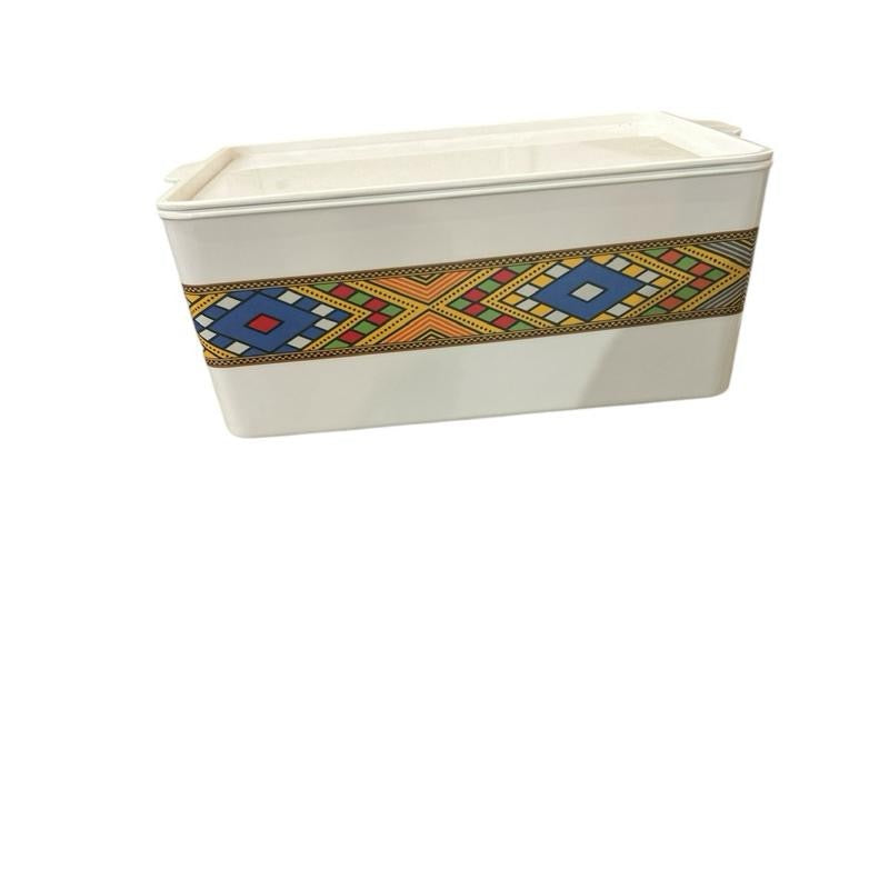 Multipurpose Coffee Table and storage with plate in pattern design